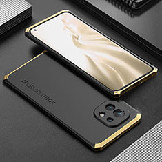 Luxury Aluminum Metal Cover Case T01 for Xiaomi Mi 11 5G Gold and Black