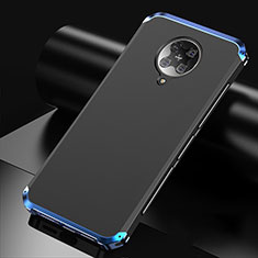 Luxury Aluminum Metal Cover Case T01 for Xiaomi Redmi K30 Pro Zoom Blue and Black