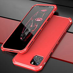 Luxury Aluminum Metal Cover Case T02 for Apple iPhone 12 Pro Max Red