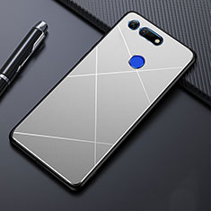 Luxury Aluminum Metal Cover Case T02 for Huawei Honor V20 Silver