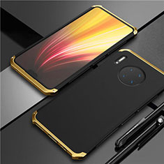 Luxury Aluminum Metal Cover Case T02 for Huawei Mate 30 5G Gold and Black