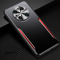 Luxury Aluminum Metal Cover Case T02 for Huawei Mate 40E Pro 4G Red