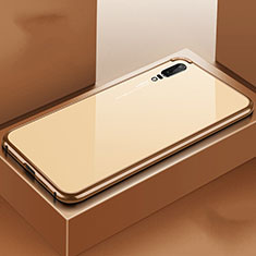 Luxury Aluminum Metal Cover Case T02 for Huawei P20 Gold