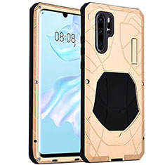 Luxury Aluminum Metal Cover Case T02 for Huawei P30 Pro Gold