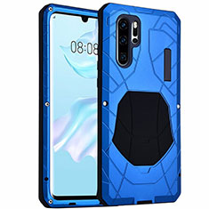 Luxury Aluminum Metal Cover Case T02 for Huawei P30 Pro New Edition Blue