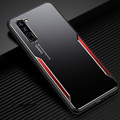 Luxury Aluminum Metal Cover Case T02 for Oppo Find X2 Lite Red