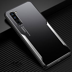 Luxury Aluminum Metal Cover Case T02 for Oppo Find X2 Lite Silver