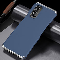 Luxury Aluminum Metal Cover Case T02 for Oppo Reno4 5G Blue