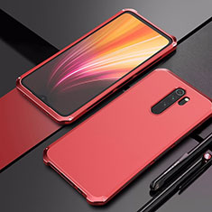 Luxury Aluminum Metal Cover Case T02 for Xiaomi Redmi Note 8 Pro Red