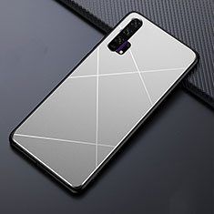 Luxury Aluminum Metal Cover Case T03 for Huawei Honor 20 Pro Silver