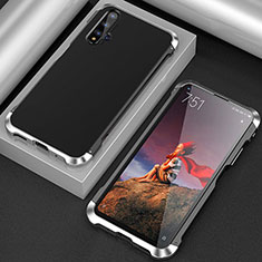 Luxury Aluminum Metal Cover Case T03 for Huawei Honor 20 Silver