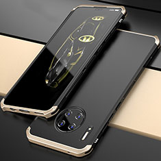 Luxury Aluminum Metal Cover Case T03 for Huawei Mate 30E Pro 5G Gold and Black
