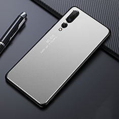 Luxury Aluminum Metal Cover Case T03 for Huawei P20 Pro Silver