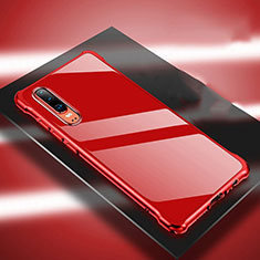 Luxury Aluminum Metal Cover Case T03 for Huawei P30 Red