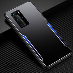 Luxury Aluminum Metal Cover Case T03 for Huawei P40 Pro Blue