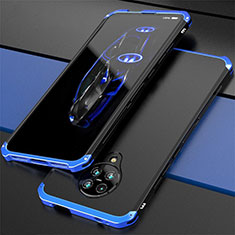 Luxury Aluminum Metal Cover Case T03 for Xiaomi Redmi K30 Pro Zoom Blue and Black