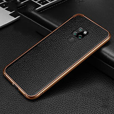 Luxury Aluminum Metal Cover Case T04 for Huawei Mate 20 Gold and Black