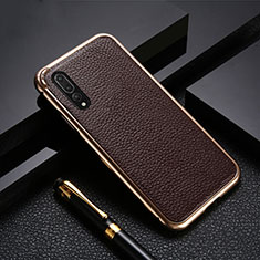Luxury Aluminum Metal Cover Case T04 for Huawei P20 Pro Brown