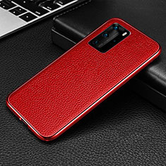 Luxury Aluminum Metal Cover Case T04 for Huawei P40 Pro Red
