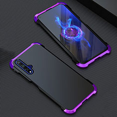 Luxury Aluminum Metal Cover Case T05 for Huawei Honor 20S Purple