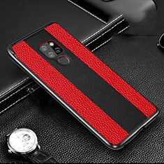 Luxury Aluminum Metal Cover Case T05 for Huawei Mate 20 Red and Black