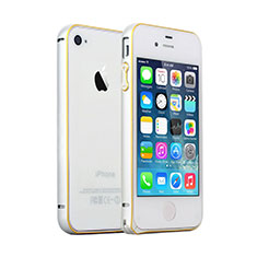 Luxury Aluminum Metal Frame Case for Apple iPhone 4S Silver