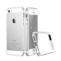 Luxury Aluminum Metal Frame Case for Apple iPhone 5S Silver