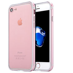 Luxury Aluminum Metal Frame Case for Apple iPhone 8 Rose Gold