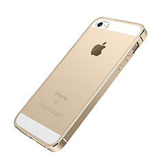 Luxury Aluminum Metal Frame Case for Apple iPhone SE Gold
