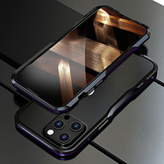 Luxury Aluminum Metal Frame Cover Case A01 for Apple iPhone 14 Pro Max Purple