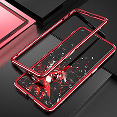 Luxury Aluminum Metal Frame Cover Case A01 for Oppo Find X2 Neo Red