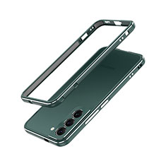 Luxury Aluminum Metal Frame Cover Case A01 for Samsung Galaxy S21 Plus 5G Green