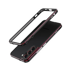 Luxury Aluminum Metal Frame Cover Case A01 for Samsung Galaxy S21 Plus 5G Red and Black