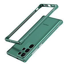 Luxury Aluminum Metal Frame Cover Case A01 for Samsung Galaxy S23 Ultra 5G Green