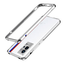 Luxury Aluminum Metal Frame Cover Case A01 for Vivo iQOO 8 5G Silver