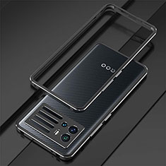 Luxury Aluminum Metal Frame Cover Case A01 for Vivo iQOO 9 5G Black