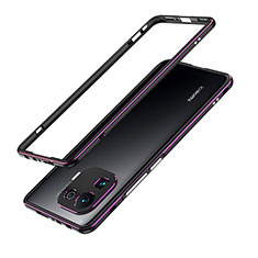 Luxury Aluminum Metal Frame Cover Case A01 for Xiaomi Mi 11 Pro 5G Purple