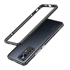 Luxury Aluminum Metal Frame Cover Case A01 for Xiaomi Mi 12 5G Black