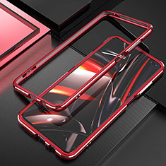 Luxury Aluminum Metal Frame Cover Case A01 for Xiaomi Poco X2 Red