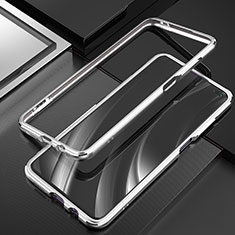 Luxury Aluminum Metal Frame Cover Case A01 for Xiaomi Redmi K30i 5G Silver