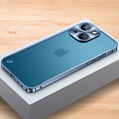 Luxury Aluminum Metal Frame Cover Case A04 for Apple iPhone 13 Blue
