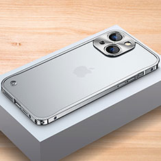 Luxury Aluminum Metal Frame Cover Case A04 for Apple iPhone 13 Mini Silver