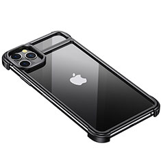 Luxury Aluminum Metal Frame Cover Case F01 for Apple iPhone 11 Pro Black