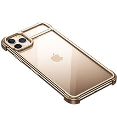 Luxury Aluminum Metal Frame Cover Case F01 for Apple iPhone 11 Pro Max Gold