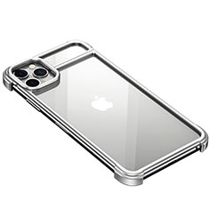 Luxury Aluminum Metal Frame Cover Case F01 for Apple iPhone 11 Pro Silver