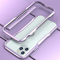 Luxury Aluminum Metal Frame Cover Case for Apple iPhone 11 Pro Purple