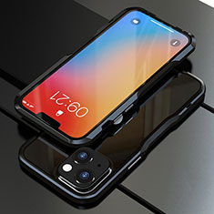Luxury Aluminum Metal Frame Cover Case for Apple iPhone 13 Mini Black