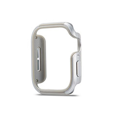 Luxury Aluminum Metal Frame Cover Case for Apple iWatch 5 40mm Silver