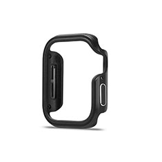 Luxury Aluminum Metal Frame Cover Case for Apple iWatch 5 44mm Black
