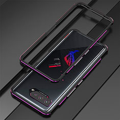 Luxury Aluminum Metal Frame Cover Case for Asus ROG Phone 5 Pro Purple